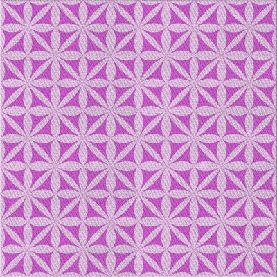 Laine tissée à la machine à motifs géométriques et polyester mauve/blanc Tapis décoratif