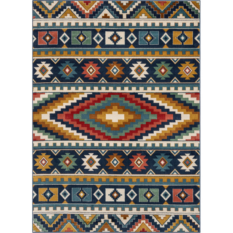 Tulsa Geometric Synthetic Area Rug, Rectangle 120 x 160cm
