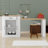 Extendable Island Console With Drawers, Cabinet, Shelving And Multi-Function Table