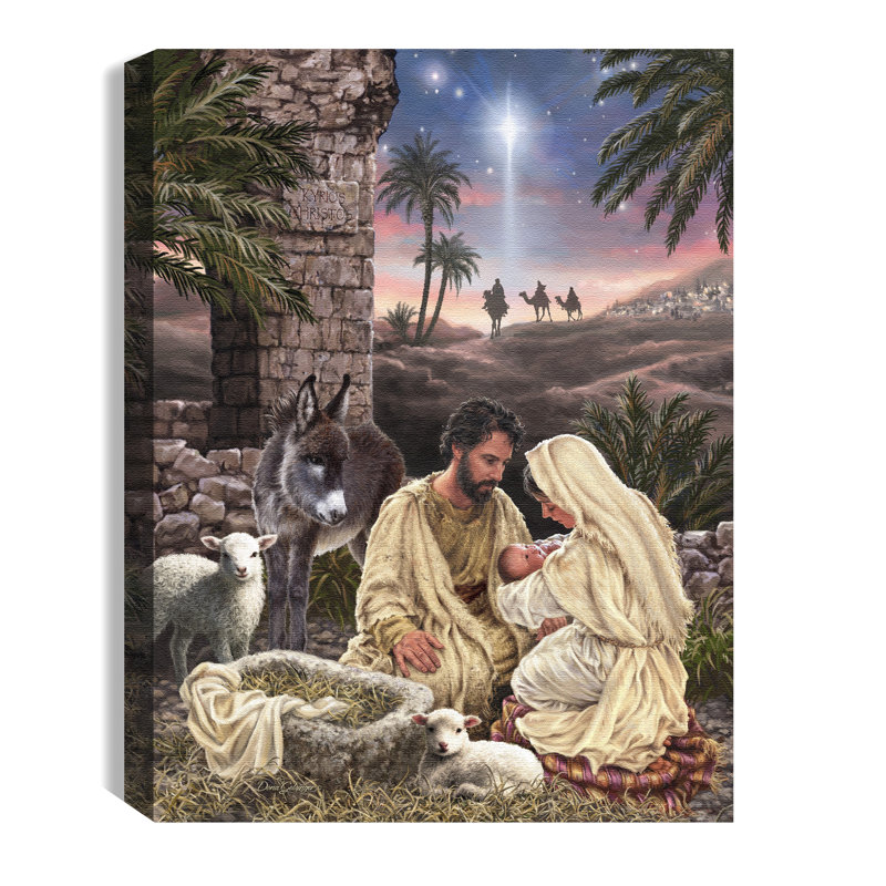 Valier - Jesus is Lord 8x6 Lighted Tabletop Canvas