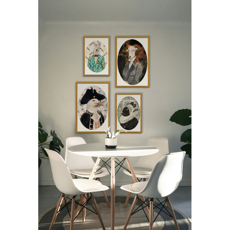 Lyra Print, 18" H x 12" W, Gold