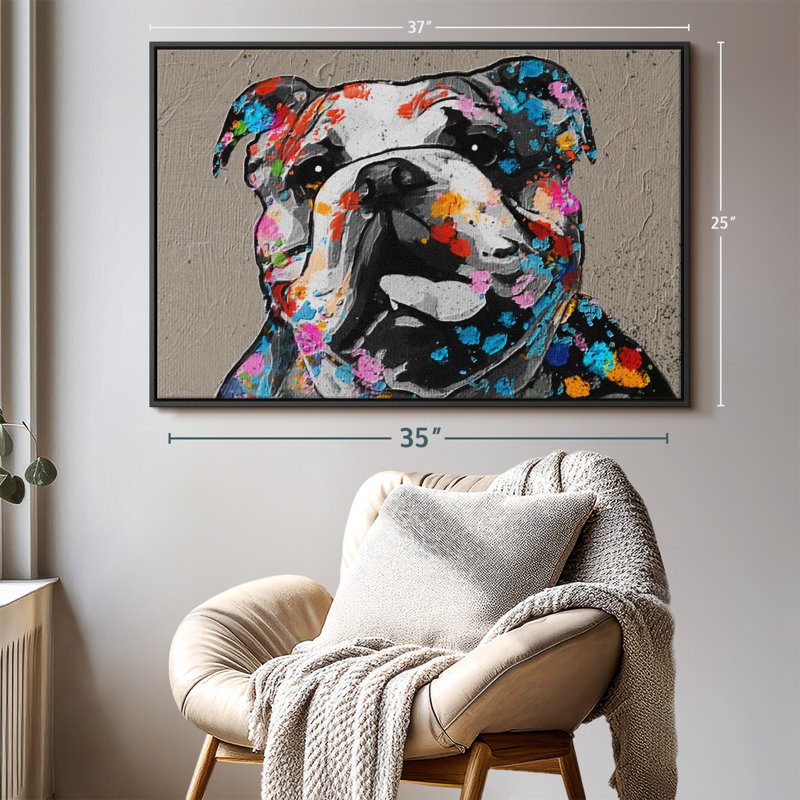 Animal "Art mural", H 25 po x l 37 po