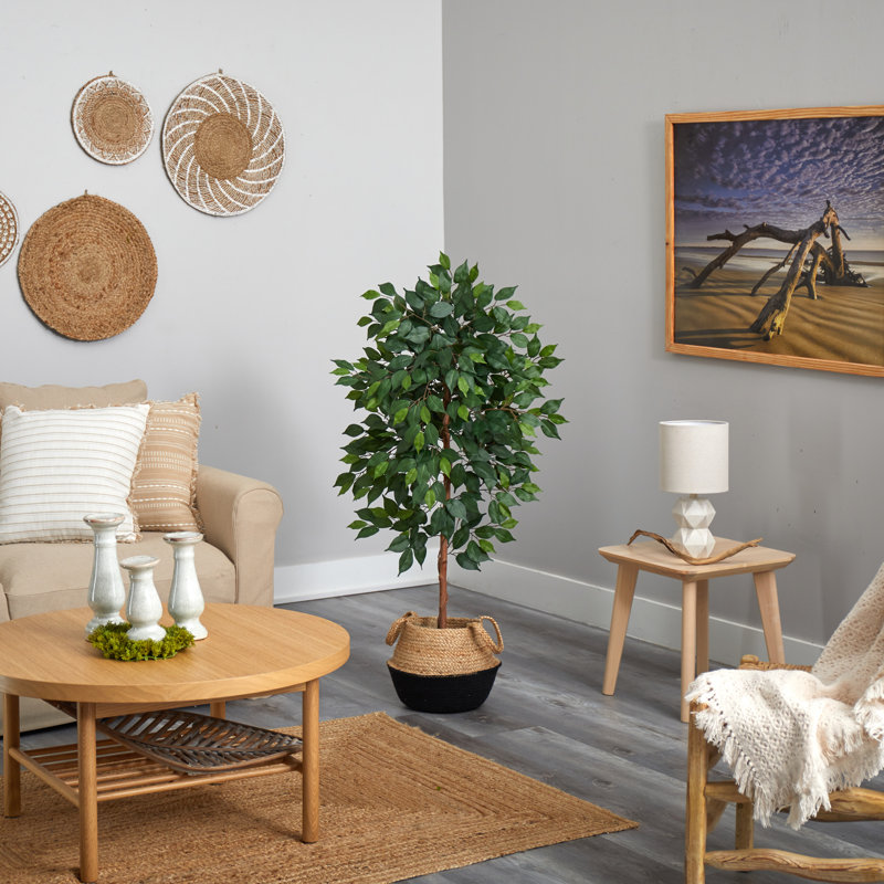 Ficus artificiel 48 po en pot, Mauve
