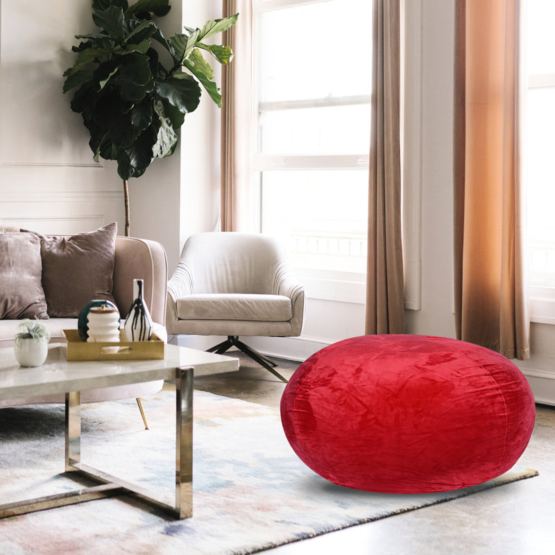 Fauteuil à billes 3 pi. Chaise de plancher pour un style élégant. Housse lavable, mousse à mémoire de forme. Double couture, chic. Fabriqué en sac - 3 pi Siège confortable pour tous. Rempli de mousse. Coutures doubles