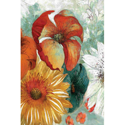 «Bright New Floral», impression sur toile tendue