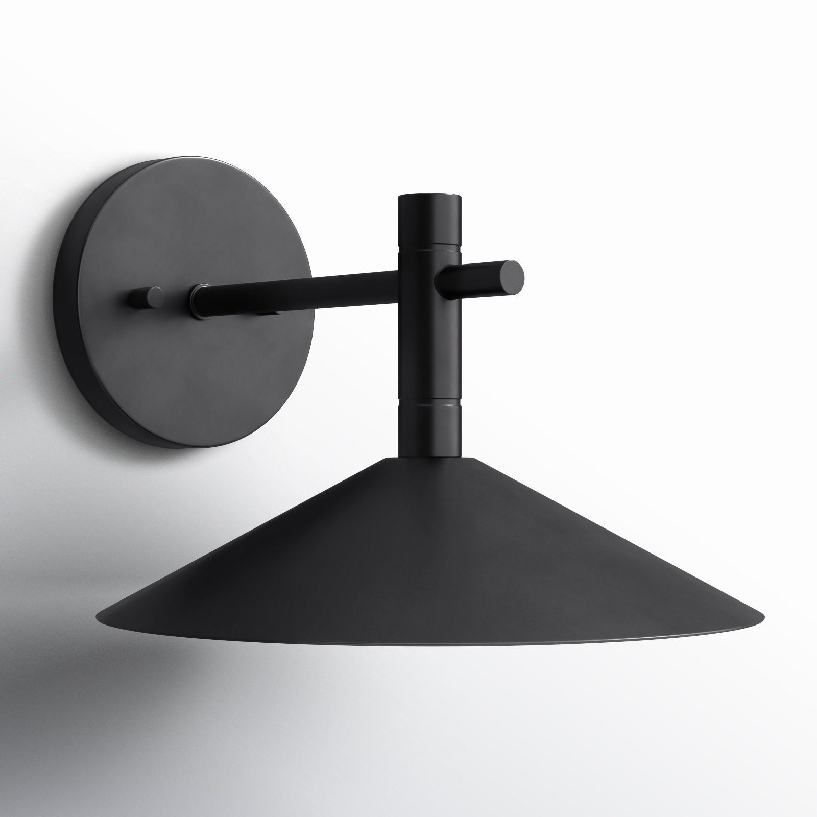 Vicente - 10 Inch LED Wall Sconce - 3K/4K/5K CCT Selectable, Matte Black, Matte Black
