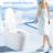 One - Piece Bidet Toilet Seat Smart Toilet, Auto Flush And Open/Close, Adjustable Temp Heated Seat, Warm Water Dry, Remote Control Side Know, Sensor For Cover Operation, Female Wash Rear Modes,