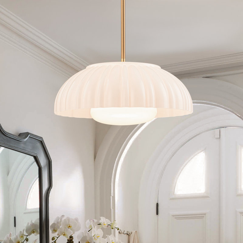 1 - Light Dome Glass Pendant