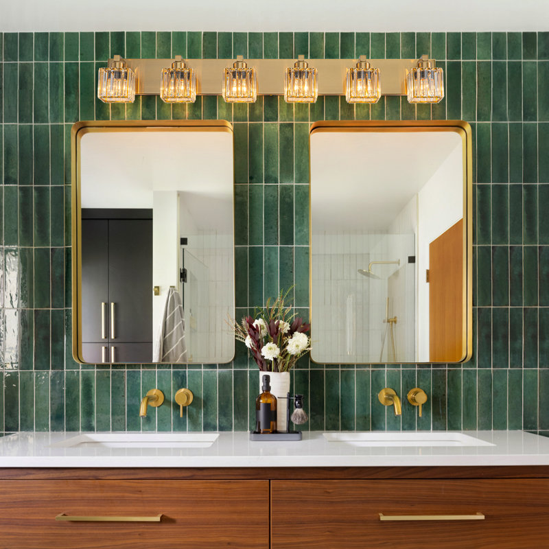 Éclairage pour meuble-lavabo à intensité variable Paislyn, Chrome, 6