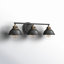 Kyoto 3 Light Seeded Dimmable Vanity Light