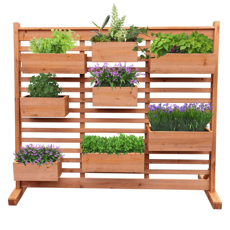 Jardin vertical en bois
