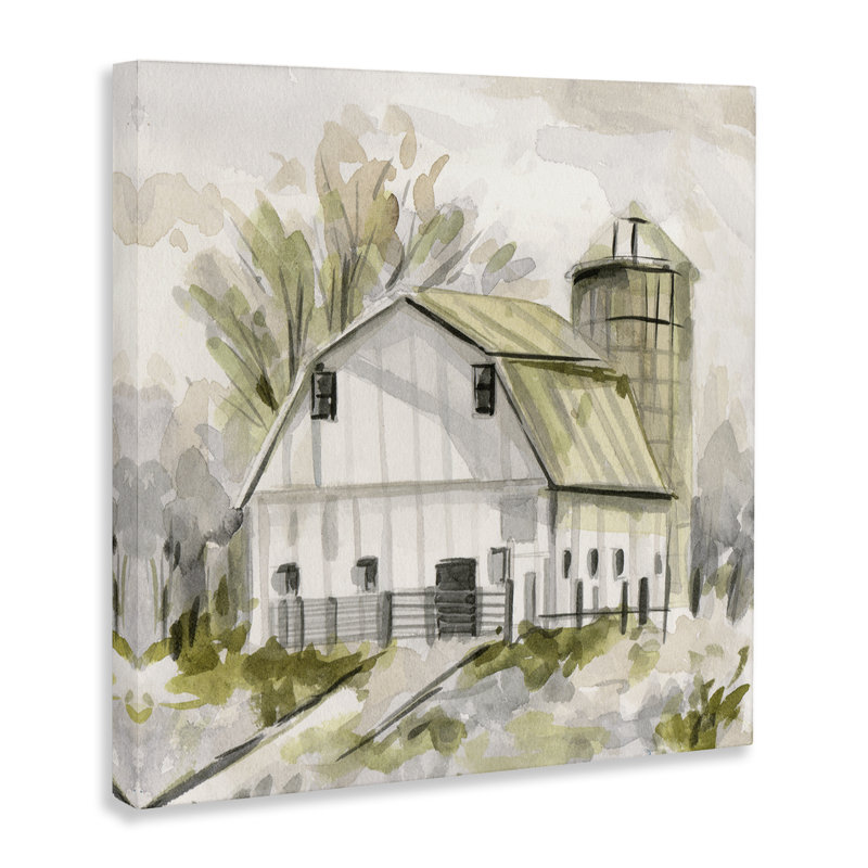 «Neutral Farmhouse Barn» par Melissa Wang, H 17 po x l 17 po
