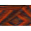 Tapis rouge / orange en laine noué à la main à motif géométrique 4 pi 1 po x 10 pi 1 po Bahos