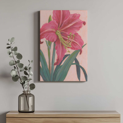 «Vibrant Amaryllis I» par June Erica Vess, reproduction d'art sur toile
