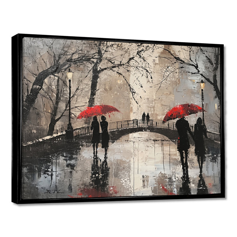 Sanni - City Paris, impression d'art mural, Cadre flottant noir, H 12 po x l 20 po