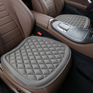 Car Seat Cushion Pad for Car Driver Seat Office Chair Home Use with Comfort Memory Foam & Non-Slip Bottom (Black)