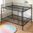 Full Over Full Metal Bunk Bed, Black