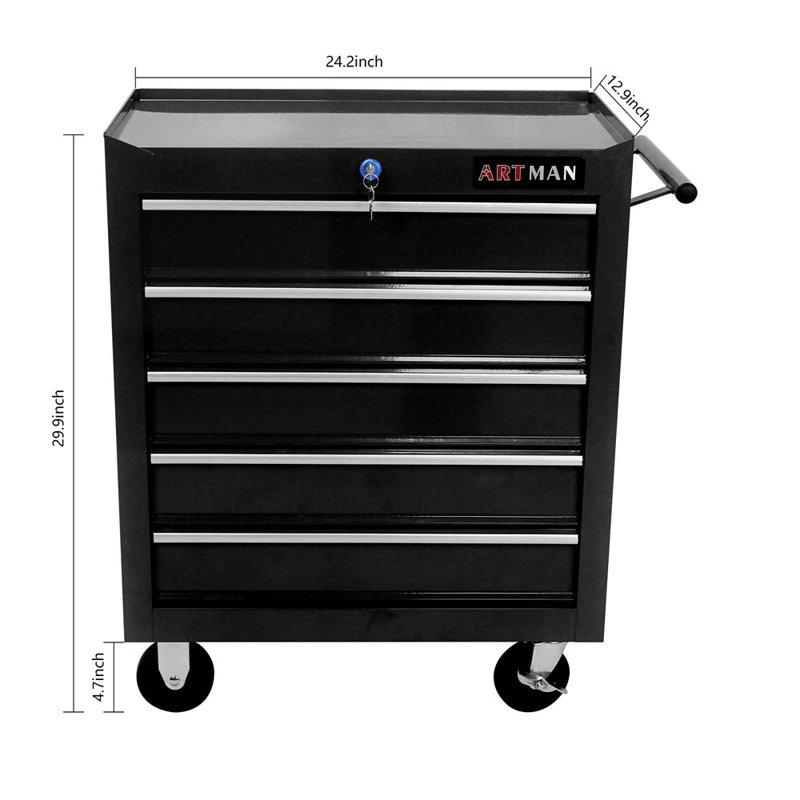 29.33'' H x 24.25'' W Utility Cart with Wheels