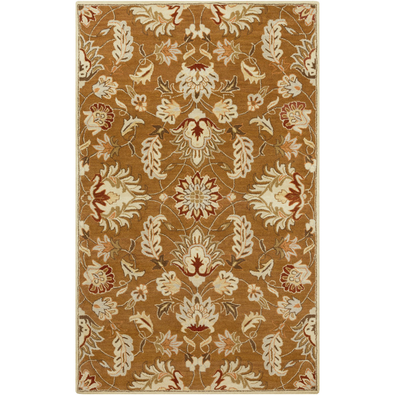 Arnedra Wool Floral Indoor Rug, Rectangle 12' x 15'