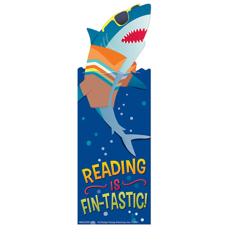 Shark Reading Is Fin-Tastic Bookmark Accessoire éducatif