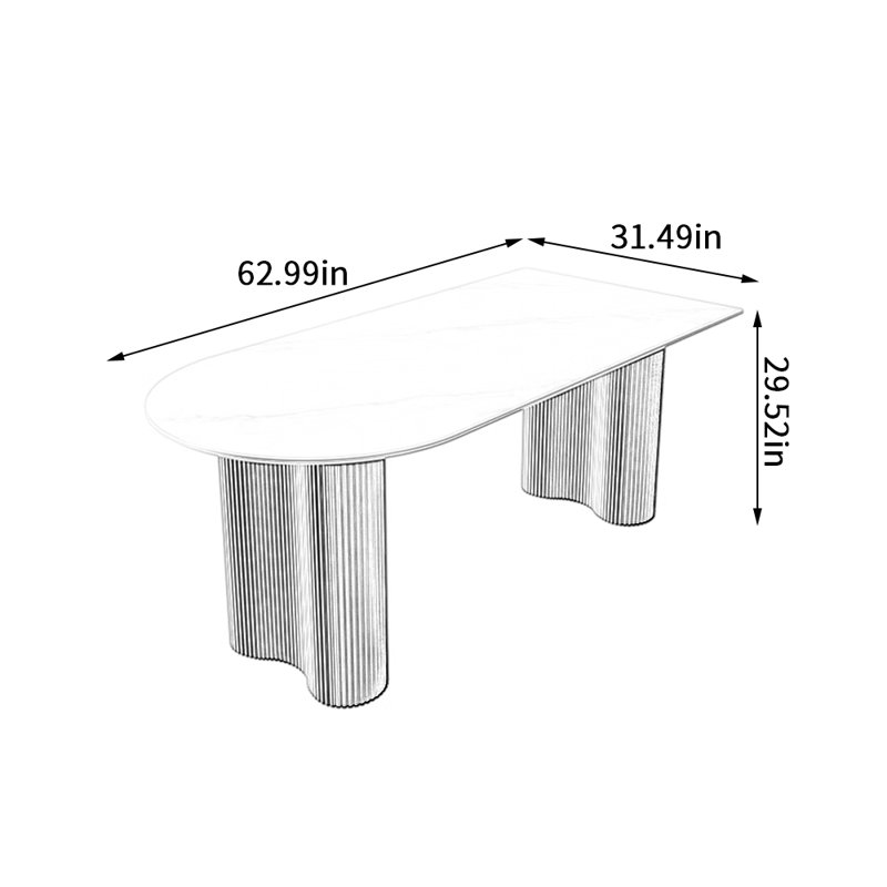 Glantz, H 29,52 po x L 62,99 po x l 31,49 po