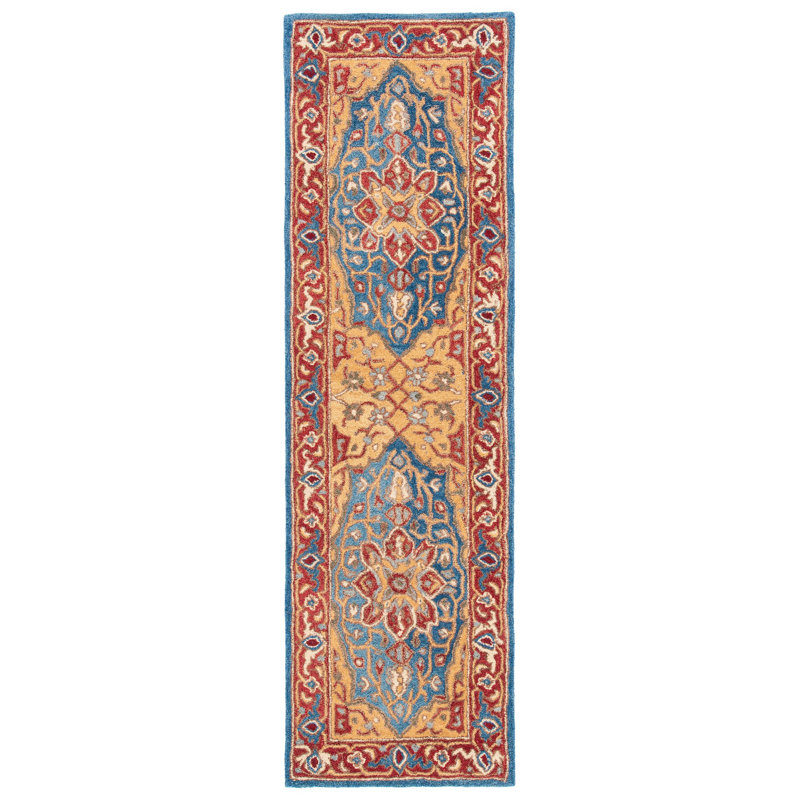 Farnhamville Hand Tufted Wool Oriental Rug, Runner 2'3" x 8'