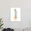 Cactus en fleurs dans des tons de sud-ouest minimalistes - peinture-66827337-66827336