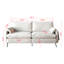 3 nuages avec coussins confortables et accessoire d'accoudoirs, l 80 po pour le bureau de la chambre à coucher, caractéristique des coussins blancs,-887684912