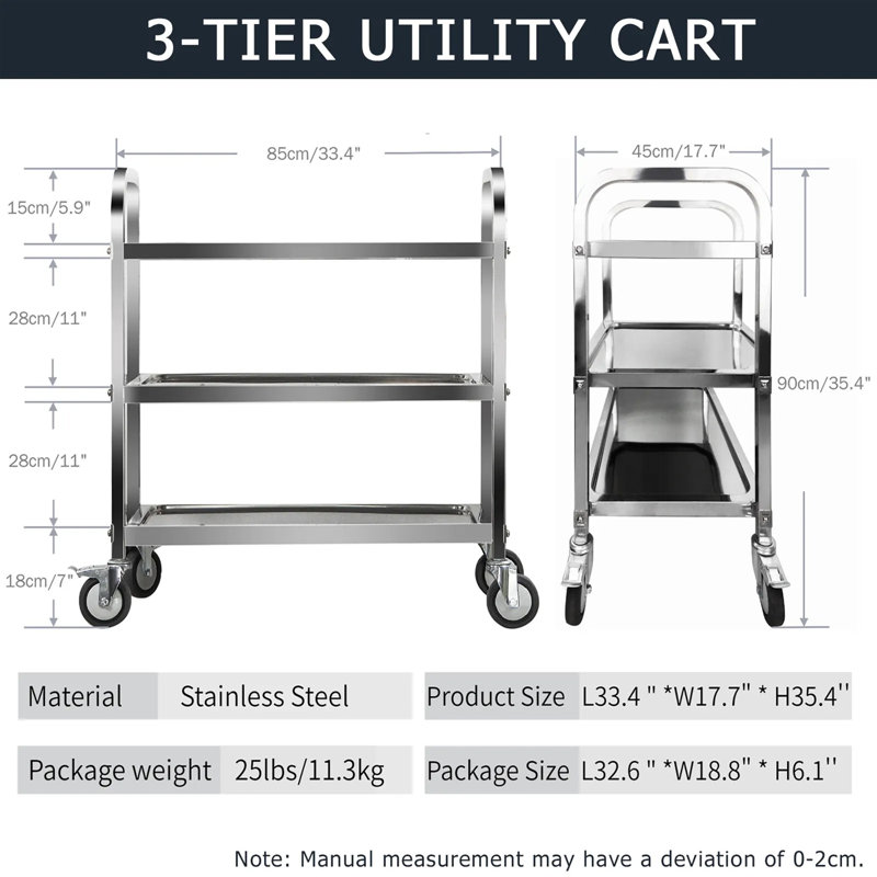Winigan Metal Bar Cart