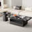 Modern Black Rockboard Coffee Table Set-14885868