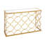 Alviva 49'' Glass Top Console Table