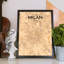 Milan City Map - No Frame Print-921150176