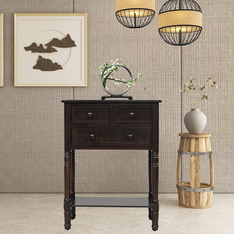 Rascoe 3 - Drawer Nightstand, Espresso