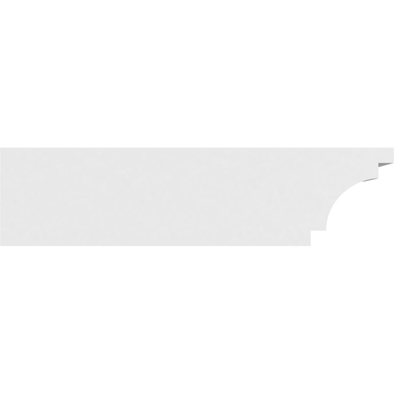 6"W x 6"H x 24"L Standard Mediterranean Architectural Grade PVC Rafter Tail, 6"H x 6"W x 24"D