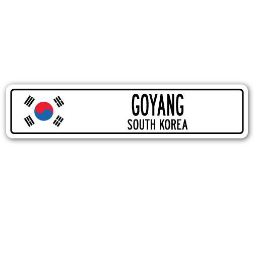 Panneau de signalisation en aluminium Goyang, H 7 po x l 30 po x P 1 po