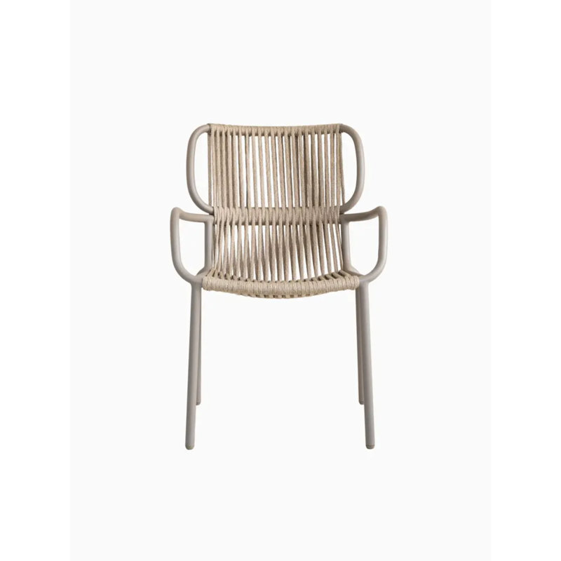 Ribbon Outdoor Dining Armchair, Beige