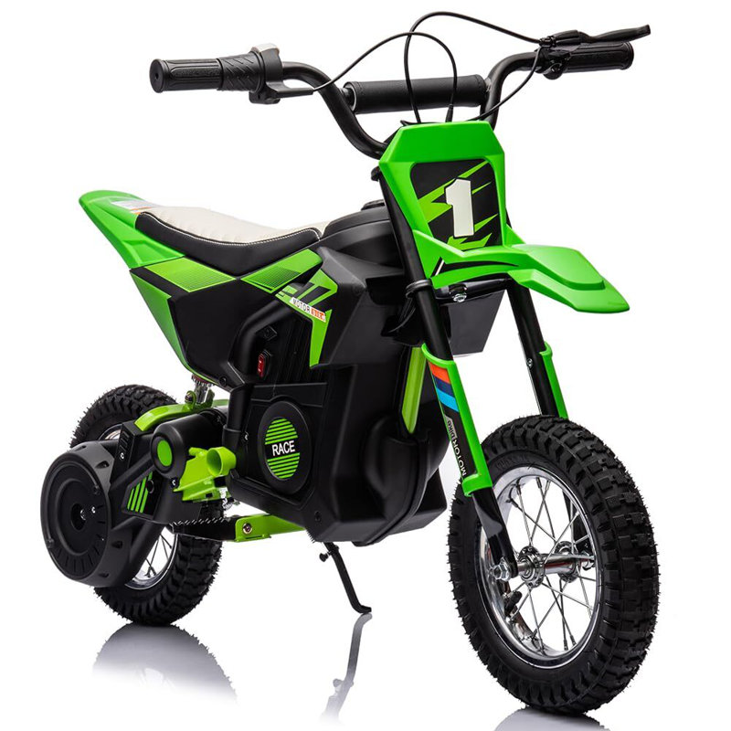 Moto électrique 24V 7AH pour enfants, Vert