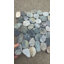 Mosaïque de galets de mer naturels bleu fossile pour mur et plancher 12 po x 12 po