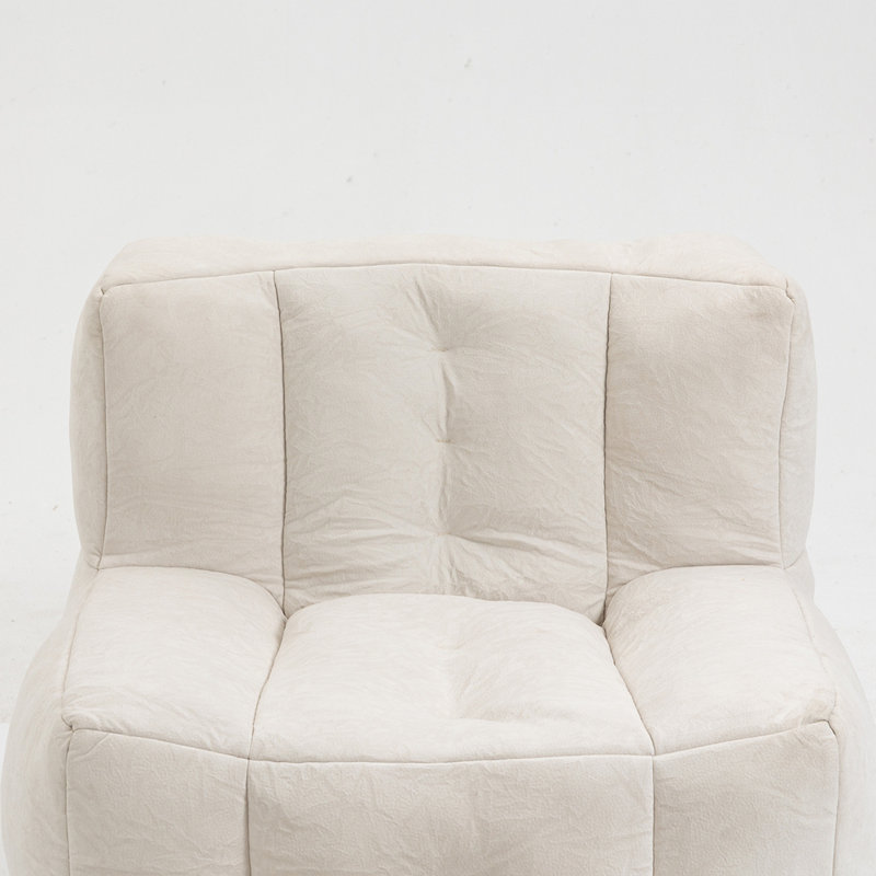 Fauteuil à billes 38,58 po, Blanc