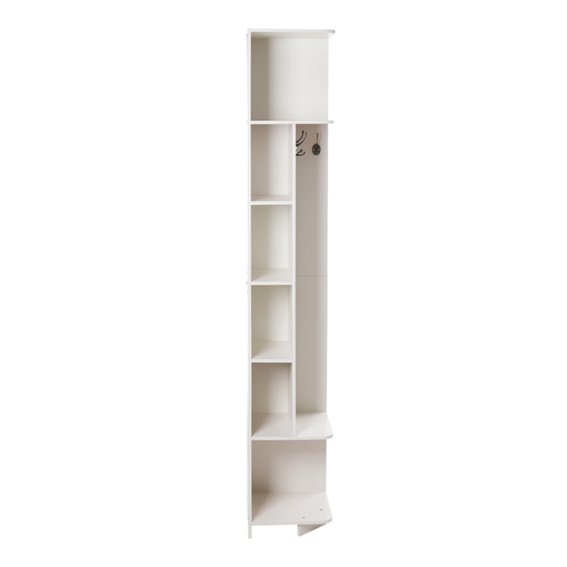 Quinteria 180cm H Corner Bookcase, (6 Shelves) 180"H x 30"W x 30"D
