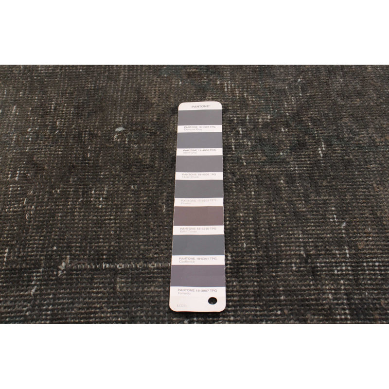 Tapis unique gris de 9 pi 4 po x 12 pi 1 po
