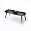 Banc noir rembourré Botanical-135456457
