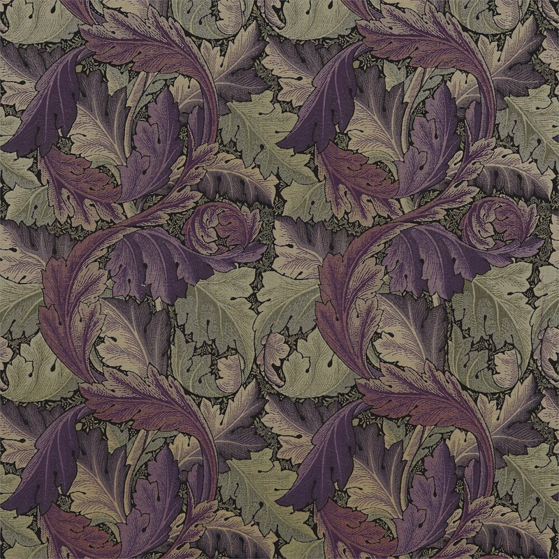 Acanthus Tapestry Fabric, Grape/Heather