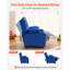 Kids Personalized 16 cm Upholstered Recliner Chair and Ottoman