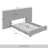 Queen Size Wall Bed Charcoal Grey Linen-1346046673-1346046674