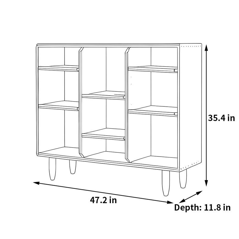 Dotan, (3 tablettes) H 35,4 po x l 47,2 po x P 11,8 po