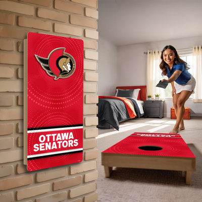 Senators Mini Wall Hanging Cornhole