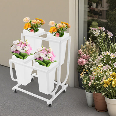 Présentoir à fleurs 2 niveaux