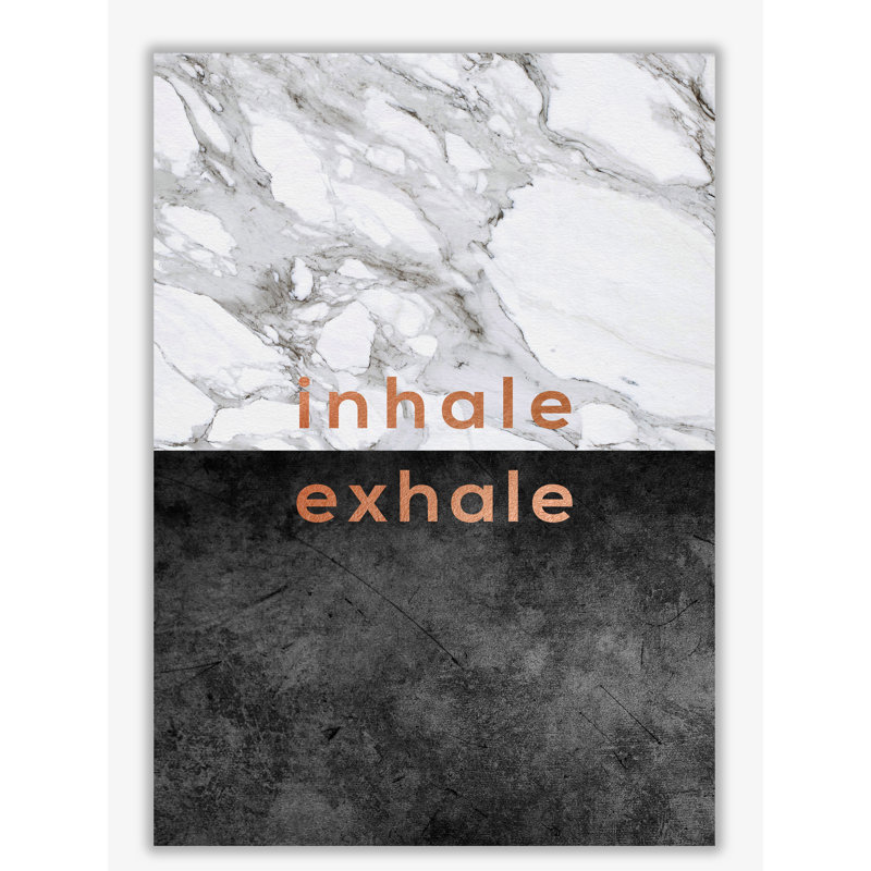 Inhale Exhale Copper - Print, No Frame, 30 cm H x 21 cm W x 1 cm D
