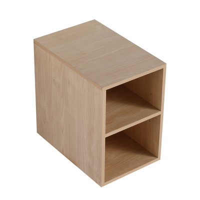 Wall Mounted Small 12 Inch Shelving Unit - For Various Locations Oak, Plywood, Modern Appearance Shelf Bedroom, Bathroom, Kitchen Resilient Outlook